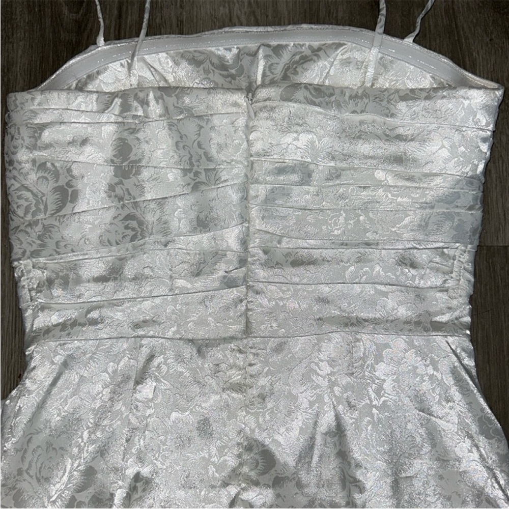 💜firm price💜Ronny kobo white draped lined Sandra mini dress - Picture 10 of 16